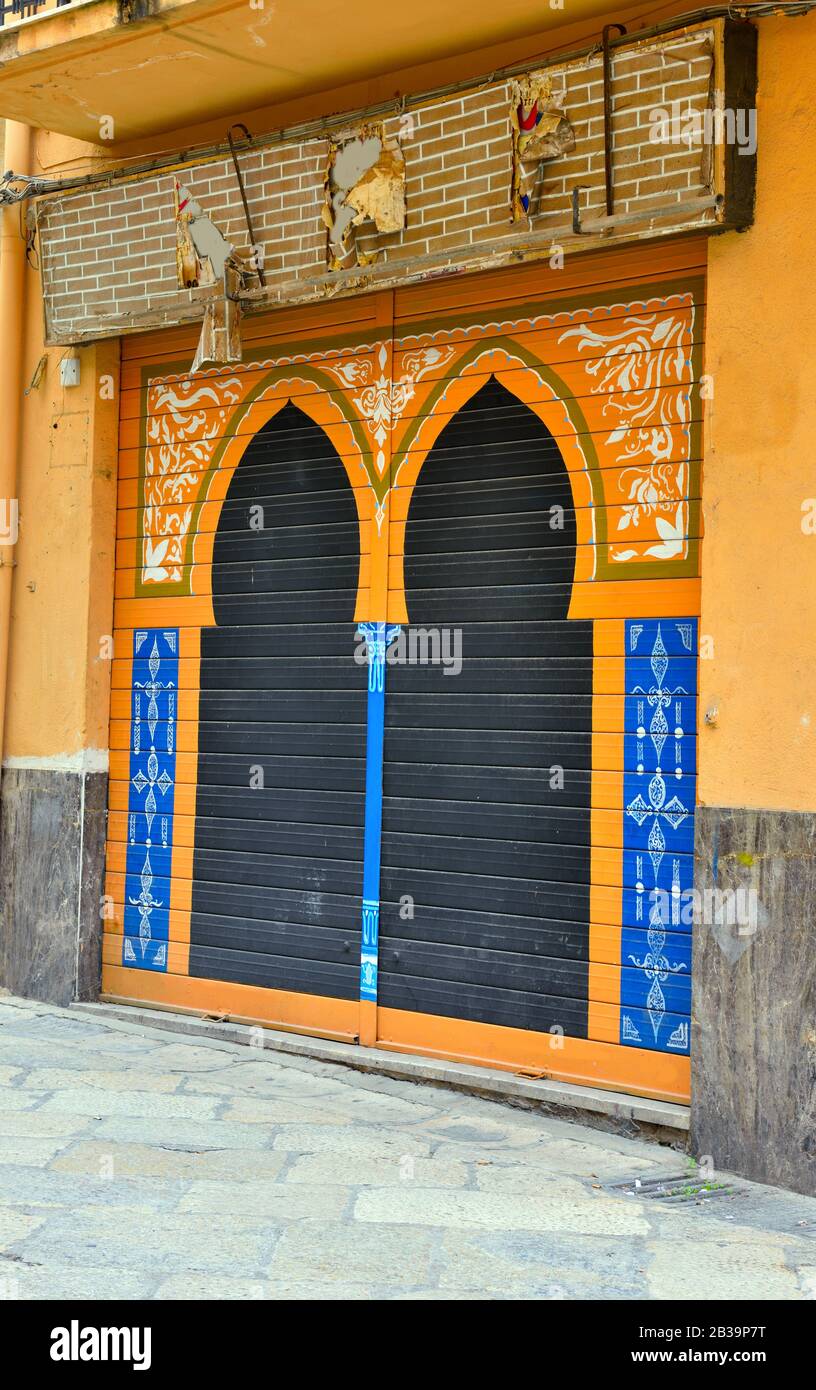 Kasbah, la città vecchia del villaggio 20 set 2019 Mazara del Vallo Sicilia Foto Stock