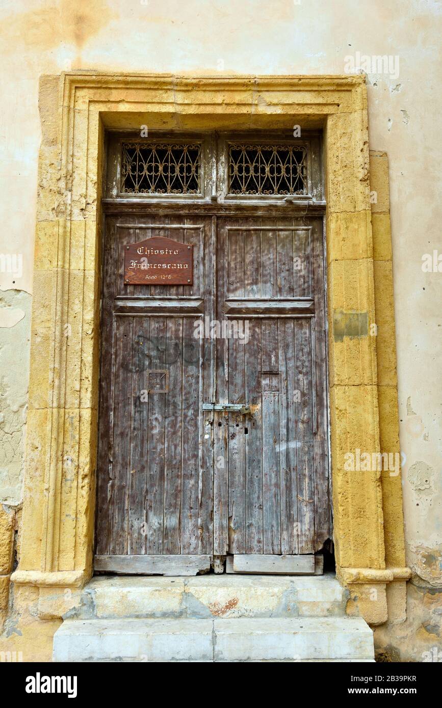 Il centro storico di Mazara del vallo Sicilia Italia Foto Stock