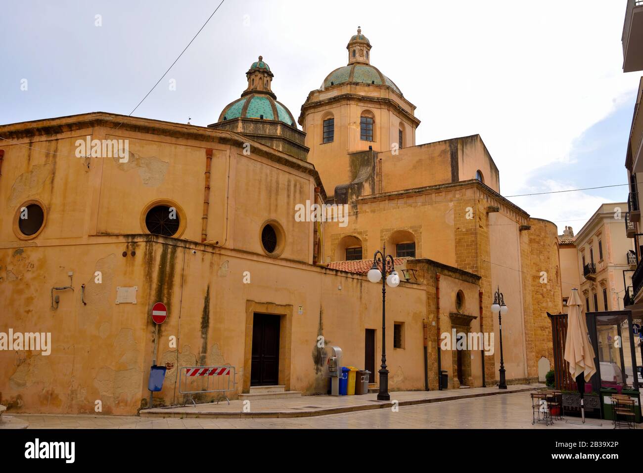 Cattedrale di Mazara del vallo Sicilia Italia Foto Stock