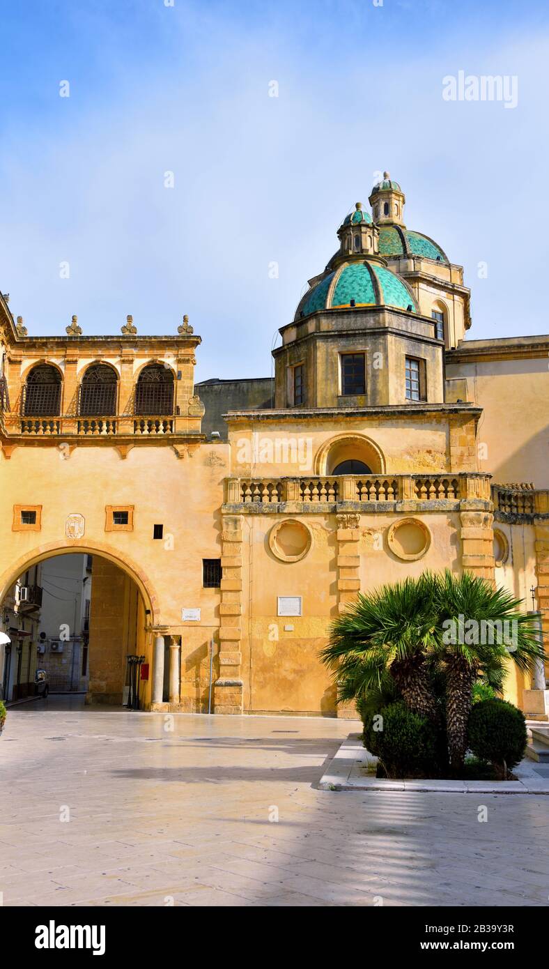 Cattedrale di Mazara del vallo Sicilia Italia Foto Stock