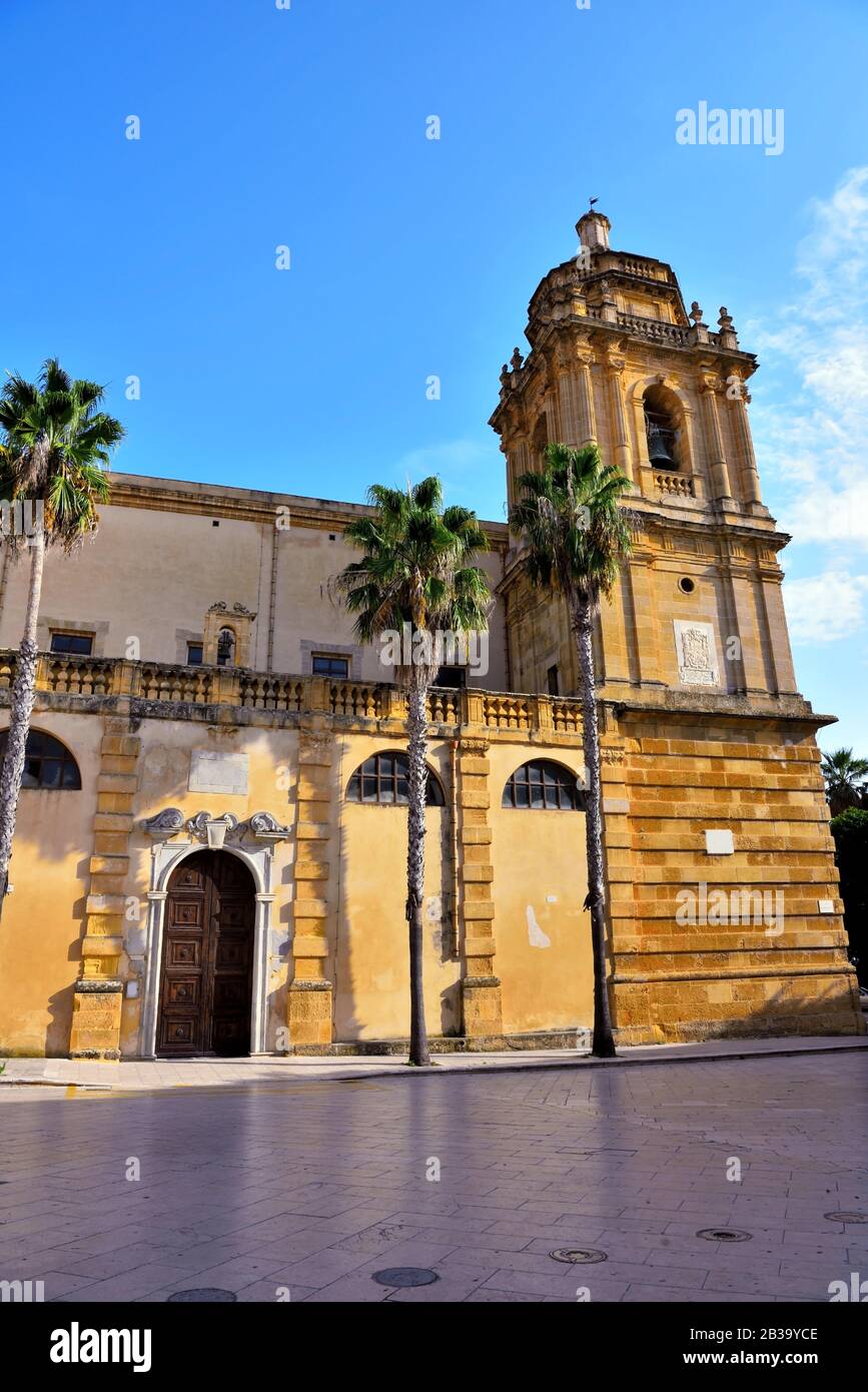 Cattedrale di Mazara del vallo Sicilia Italia Foto Stock