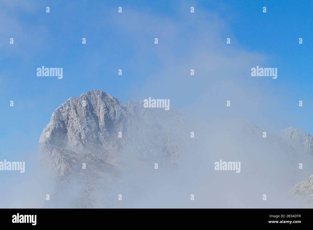 Picos De Europa, Spagna; 04 Agosto 2015. Il Parco Nazionale Picos de Europa si trova nei Monti Cantabrici, tra le province delle Asturie, le Foto Stock