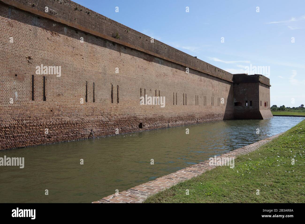 Fort Pulaski National Monument, Cockspur Island, Savannah, Georgia, Stati Uniti Foto Stock