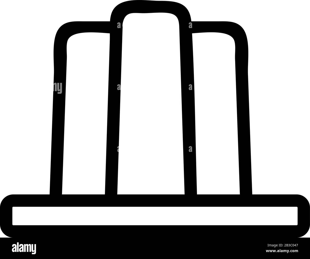 Icona del vettore gelatina. Illustrazione del simbolo del contorno isolato Illustrazione Vettoriale