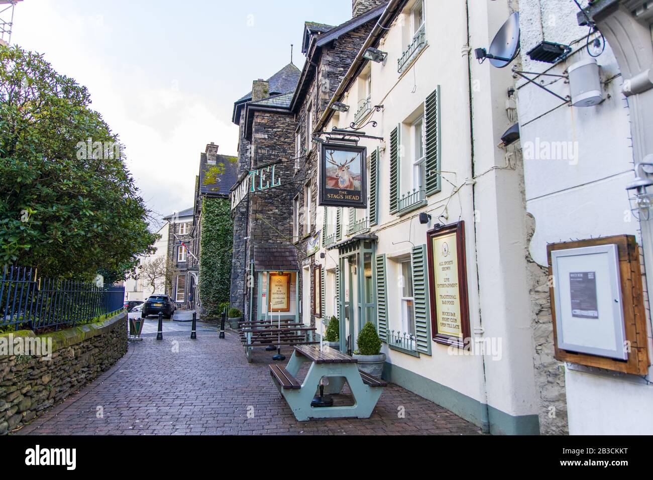 Bowness-On-Windermere, Lake District Foto Stock