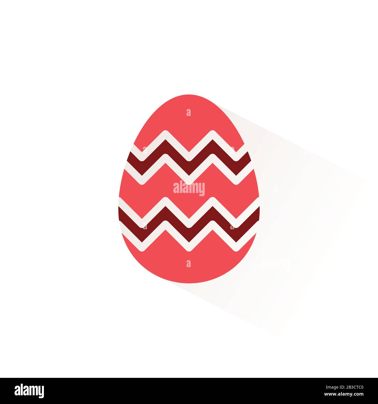 Uovo di Pasqua. Icona a colori isolata. Celebrazioni glyph illustrazione vettore Illustrazione Vettoriale
