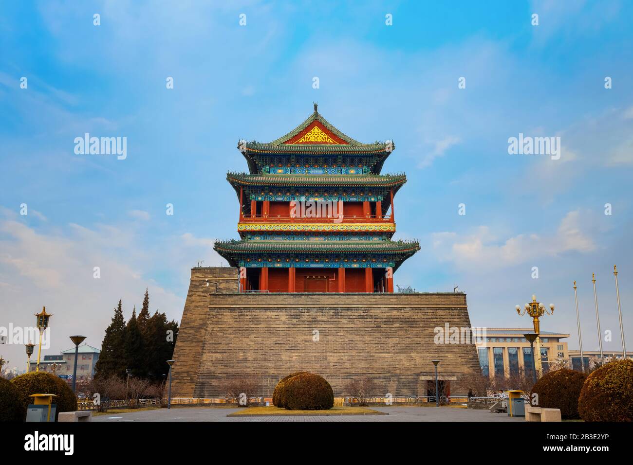 Pechino, Cina - 17 gennaio 2020: Porta Qianmen o Zhengyangmen, costruita per la prima volta nel 1419 durante la dinastia Ming, situata sul lato meridionale del Tiananmen Sq Foto Stock