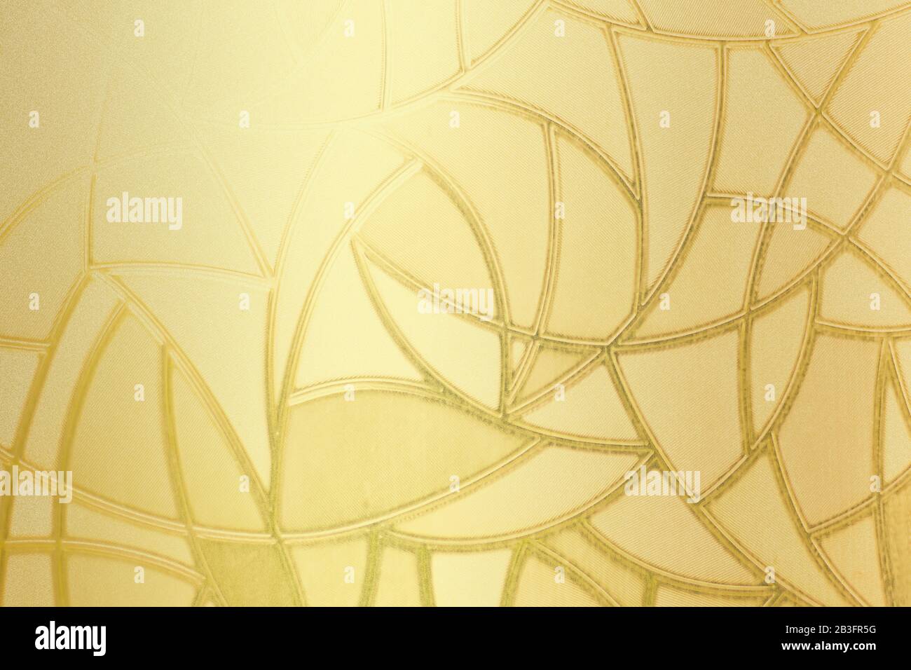 Carta da parati dorata di lusso. Sfondo modello vintage. Foto Stock