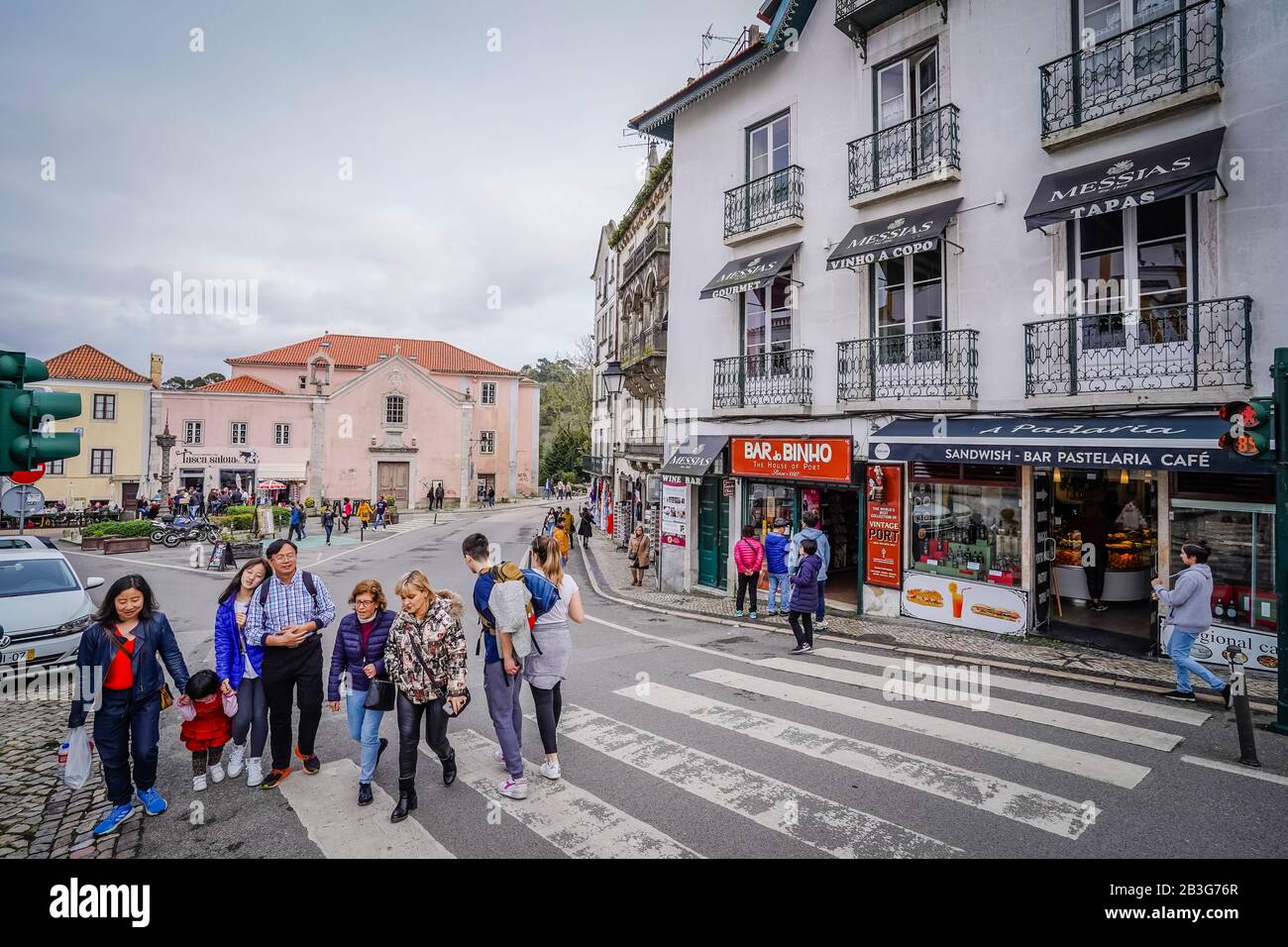 Sintra (Santa Maria e São Miguel, São Martinho e São Pedro de Penaferrim) è una parrocchia civile nel comune di Sintra, distretto di Lisbona, Portogallo. Foto Stock