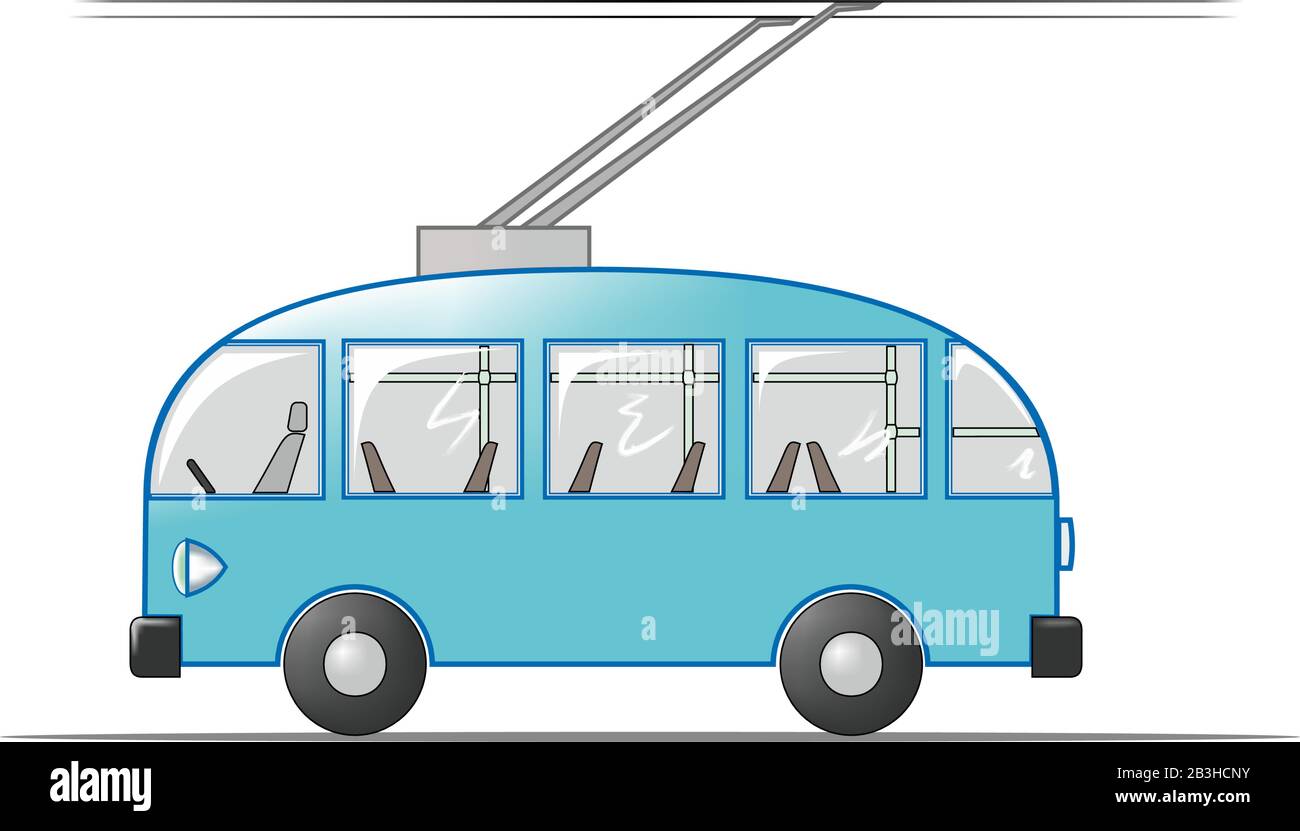 carrello, vettore, laterale, trasporto Illustrazione Vettoriale