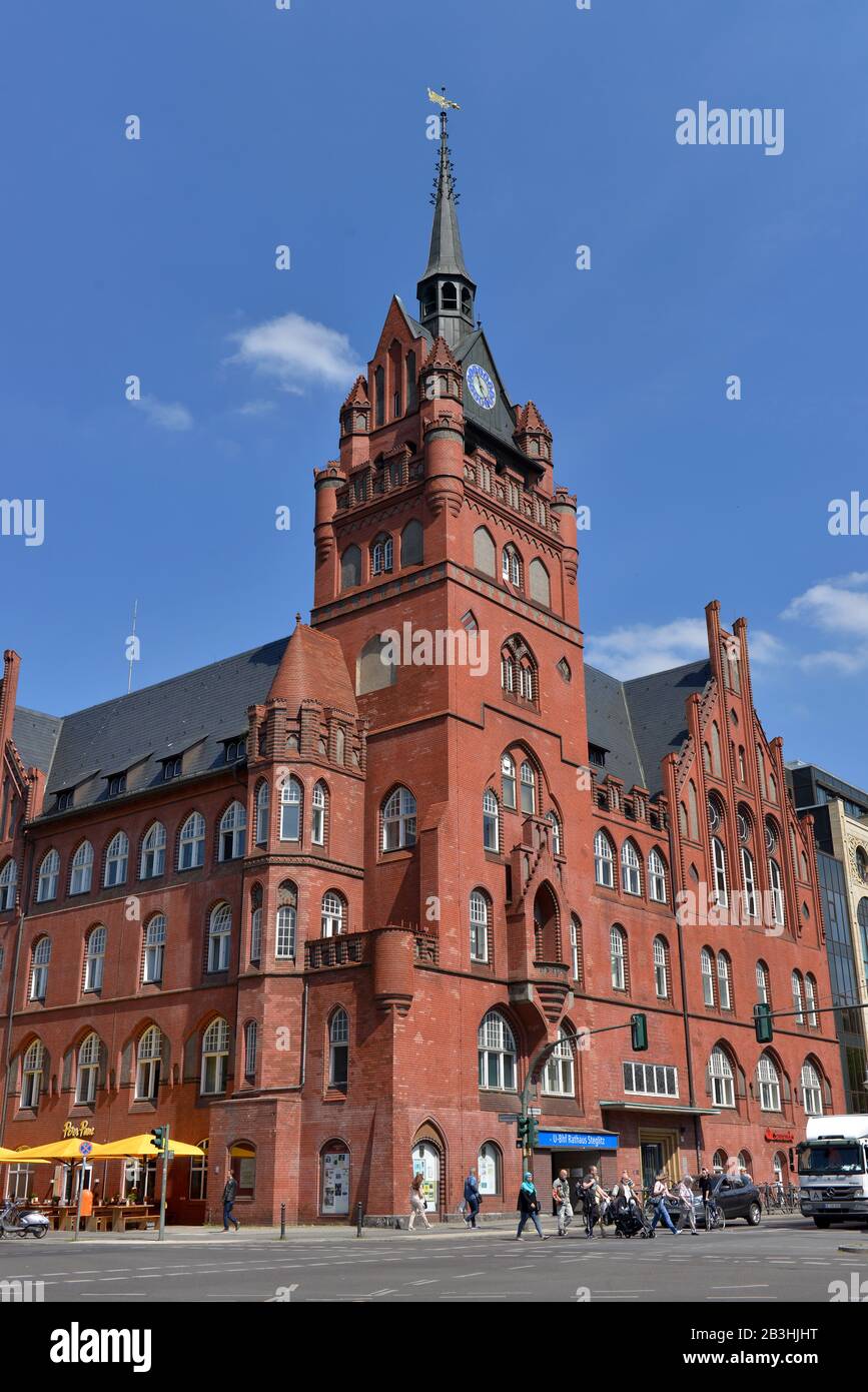 Altes Rathaus, Schlossstrasse, Steglitz, Steglitz-Zehlendorf, Berlino, Deutschland Foto Stock