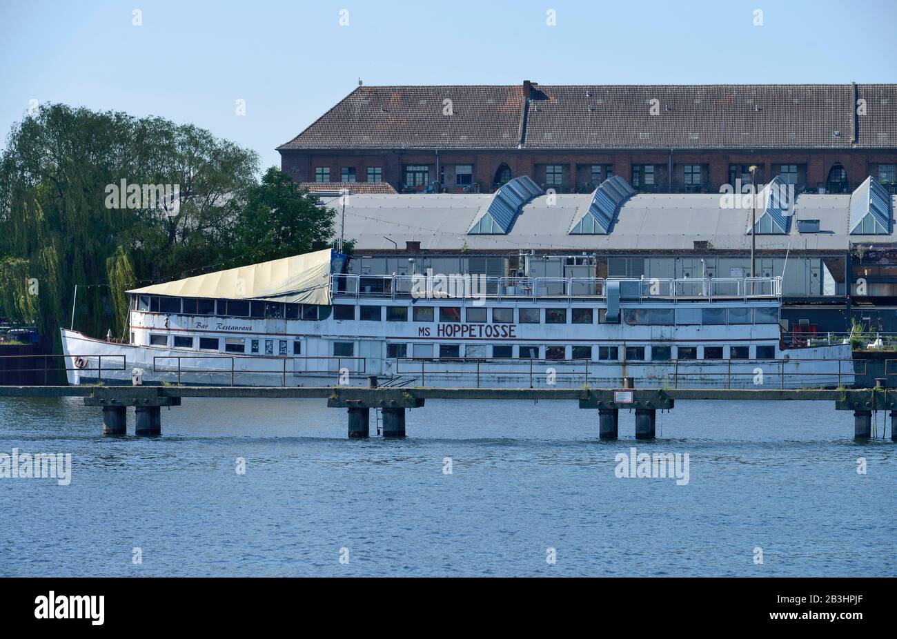 MS Hoppetosse, Treptow, Treptow-Koepenick, Berlino, Deutschland Foto Stock