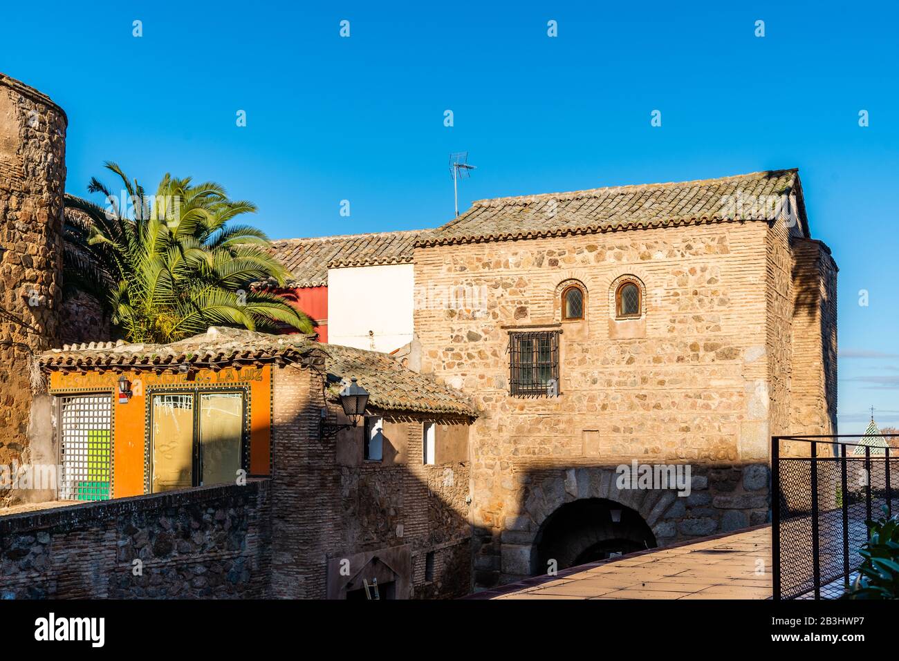 Toledo, Spagna - 6 dicembre 2019: La Moschea di Cristo de la Luz a Toledo, Spagna. Foto Stock