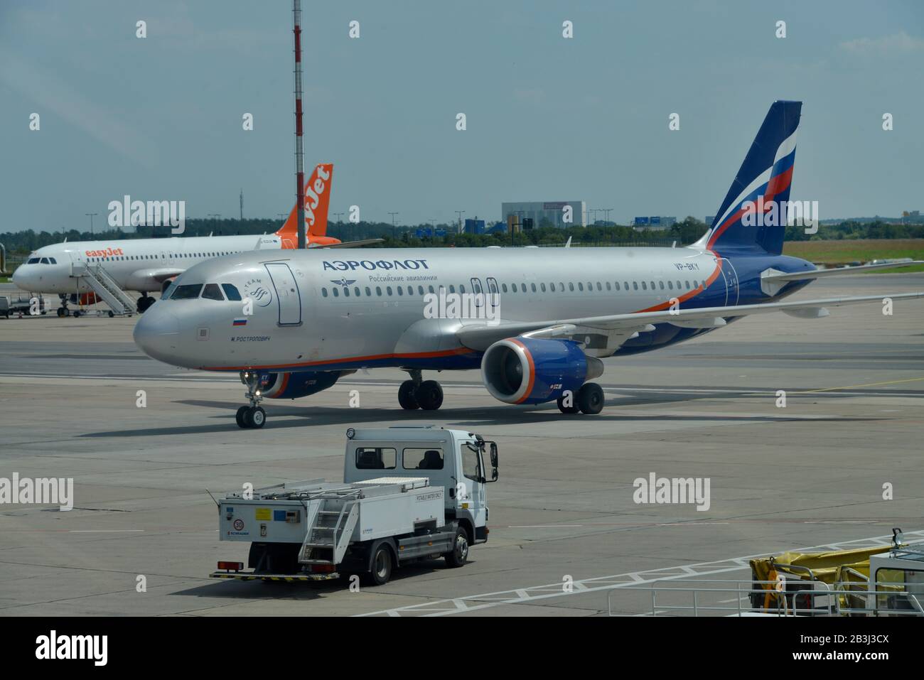 Flugzeuge, Flughafen, Scheremetjewo, Moskau, Russland Foto Stock
