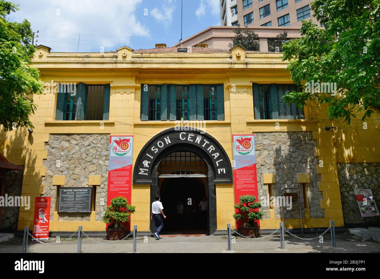 Hoa Lo Gefaengnis, Hanoi, Vietnam Foto Stock