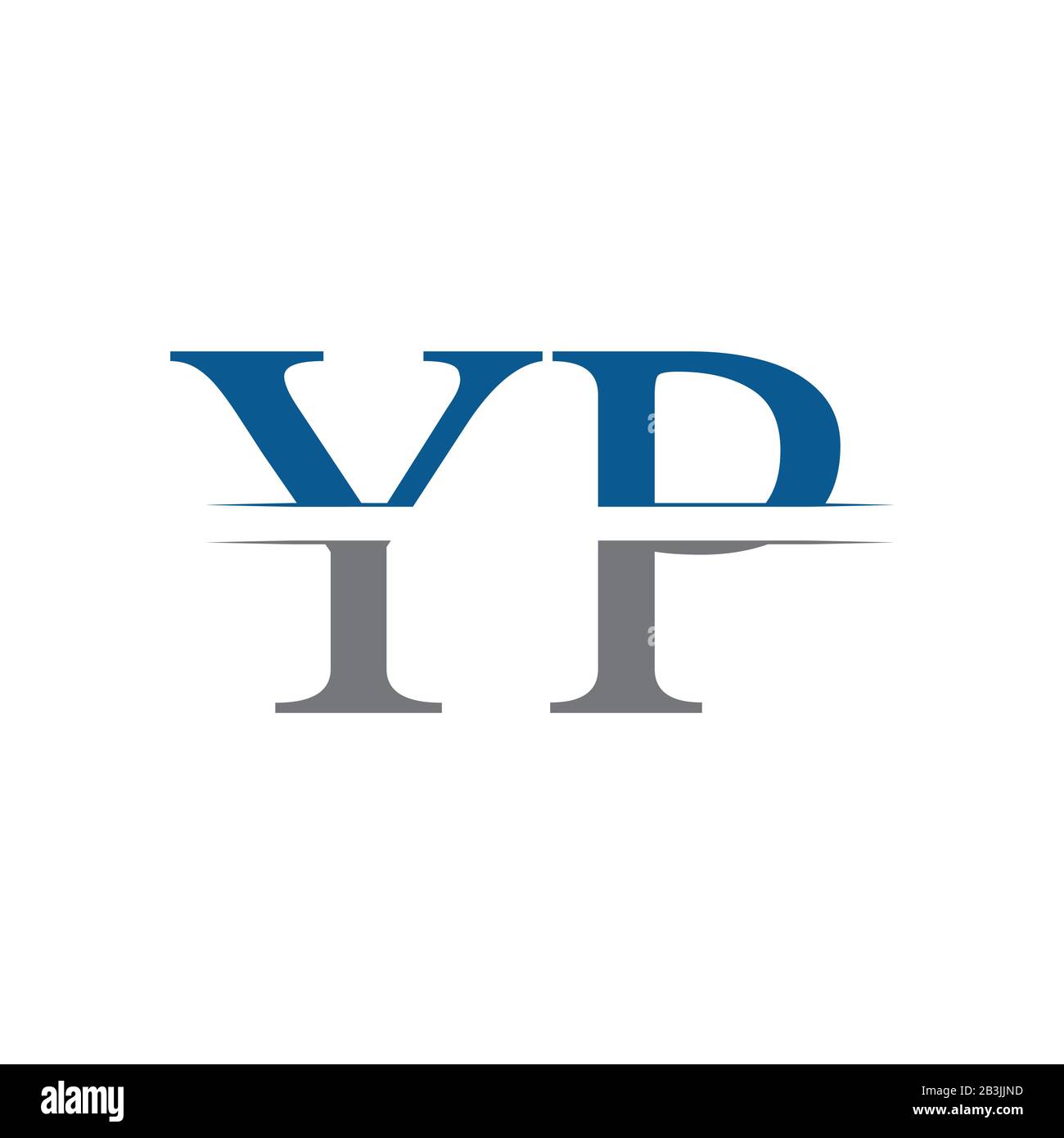 Modello Vettore Di Disegno Con Logo Yp Iniziale. Lettera Creativa Immagine Vettoriale Del Logo Yp Business Illustrazione Vettoriale