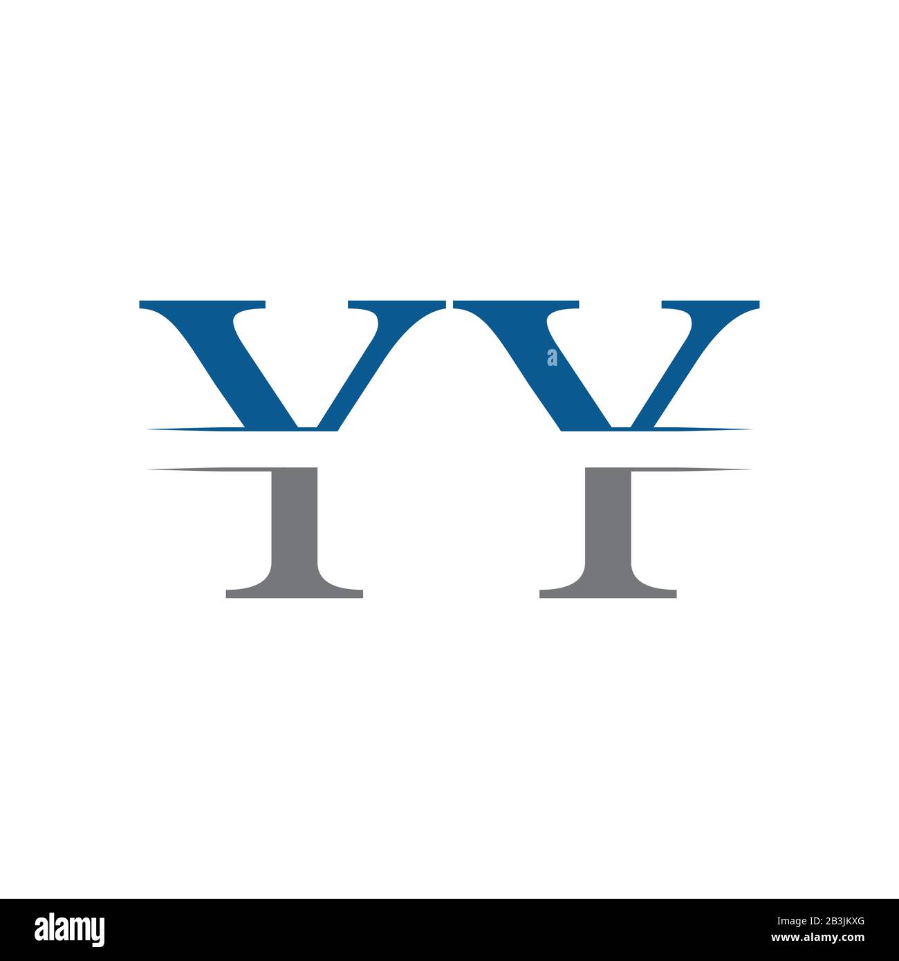 Modello Vettore Di Disegno Logo Yy Iniziale. Lettera Creativa Yy Illustrazione Vettoriale Logo Aziendale Illustrazione Vettoriale