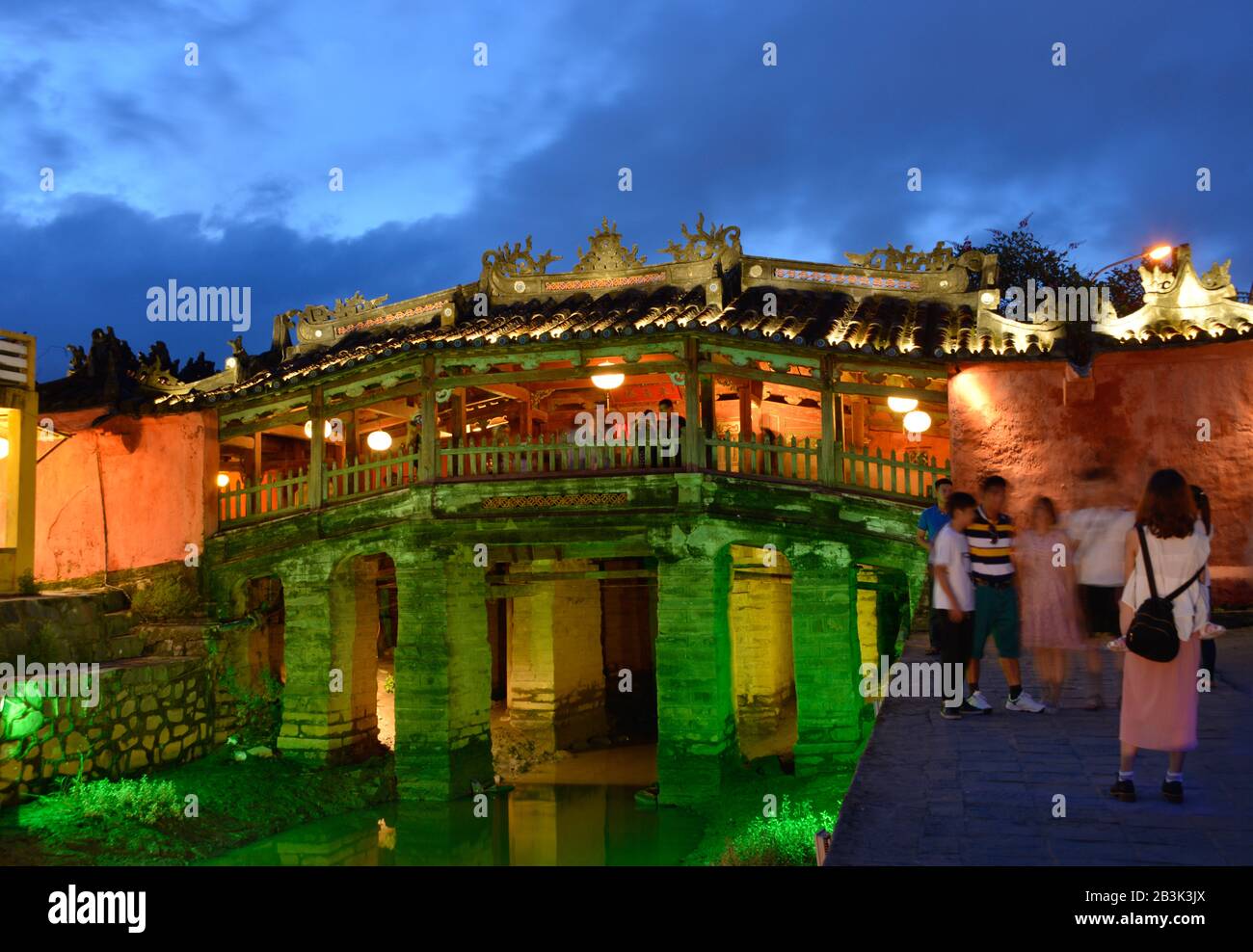 Japanische Bruecke, Hoi An, Vietnam Foto Stock