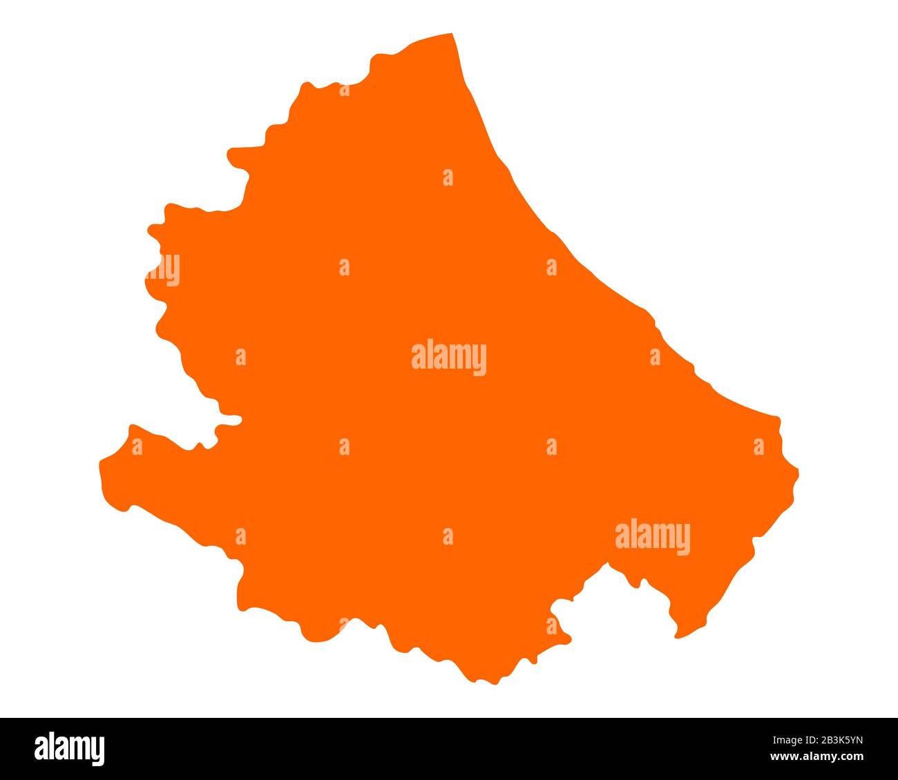 Mappa di Abruzzo Foto Stock
