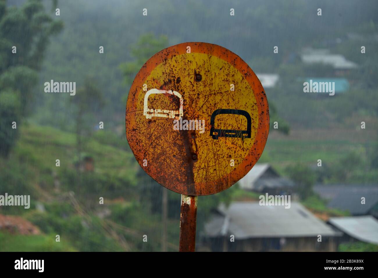 Schild, Tha Pin, Vietnam Foto Stock