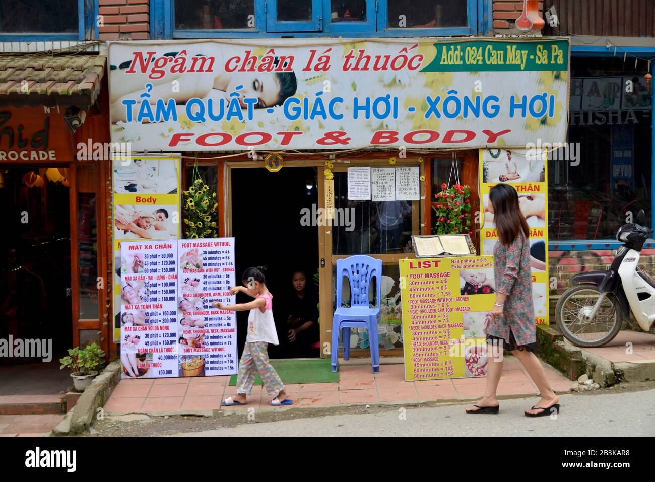 Massaggio, Sa Pa, Vietnam Foto Stock