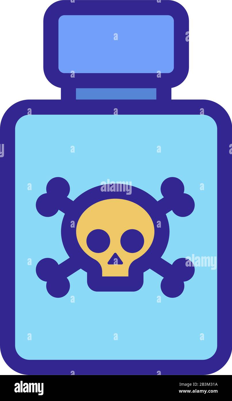 Vettore icona controllo insetti. Illustrazione del simbolo del contorno isolato Illustrazione Vettoriale