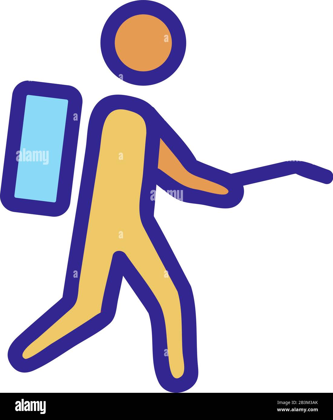 Vettore icona controllo insetti. Illustrazione del simbolo del contorno isolato Illustrazione Vettoriale