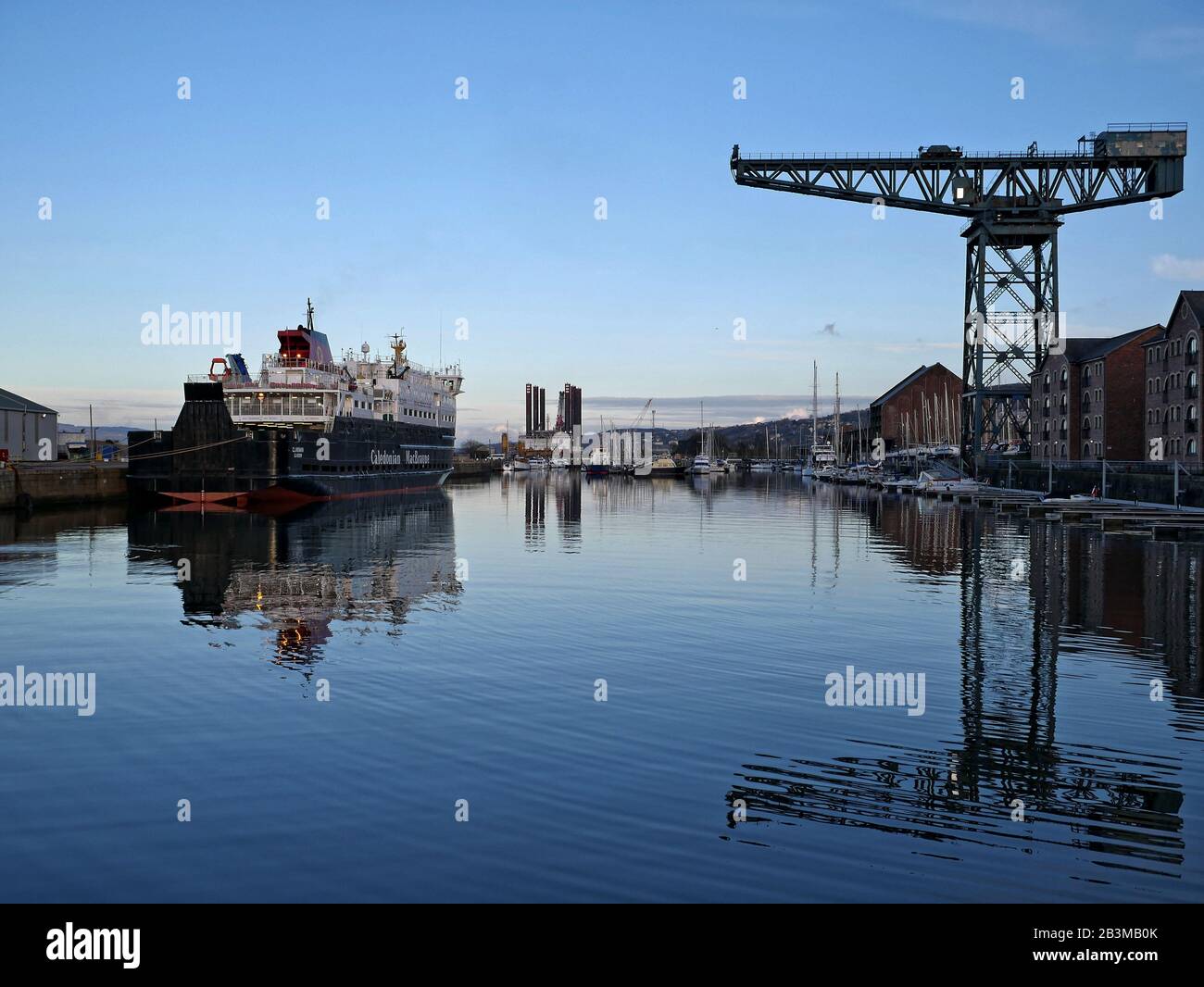 Molo Di James Watt, Greenock, Scozia Foto Stock