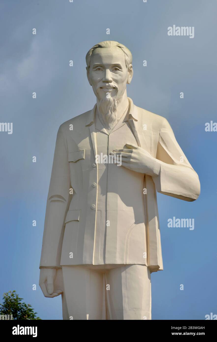 Statua, Ho Chi Minh, Sa Dec, Mekongdelta, Vietnam Foto Stock