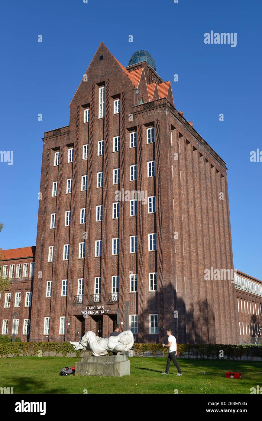 Haus der Wissenschaft, Pockelstrasse, Technische Universitaet, Braunschweig, Niedersachsen, Deutschland Foto Stock