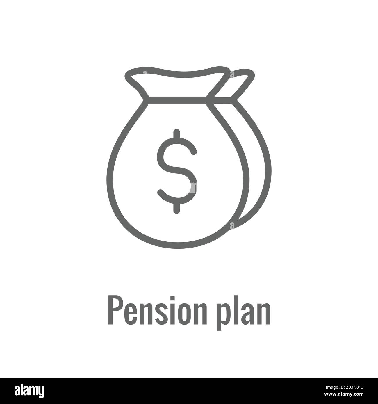 - Generazionale Pensione Imposta icona mostra considerazioni per il pensionamento Illustrazione Vettoriale