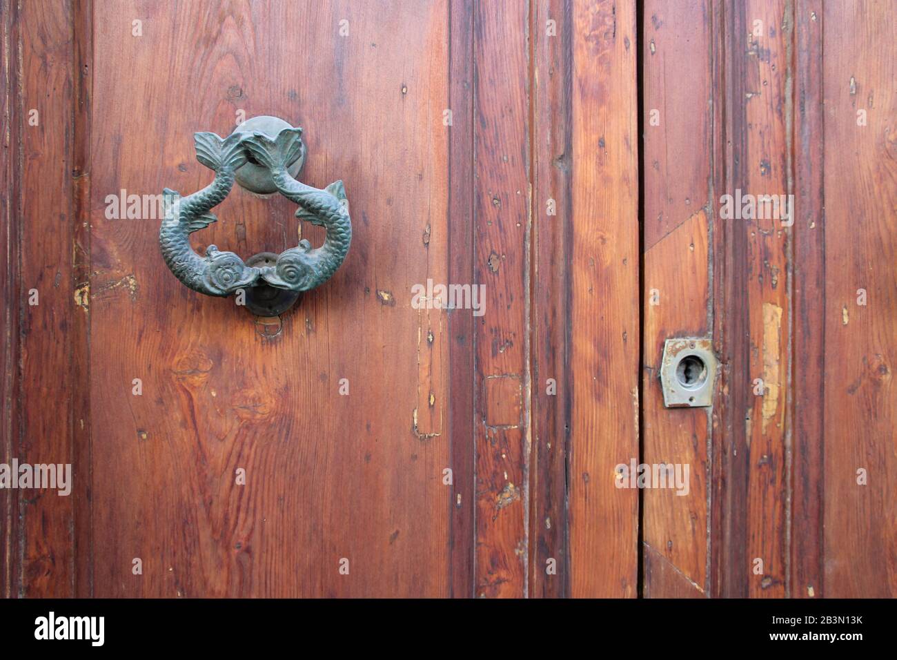 porta di una casa a bormla (malta) Foto Stock