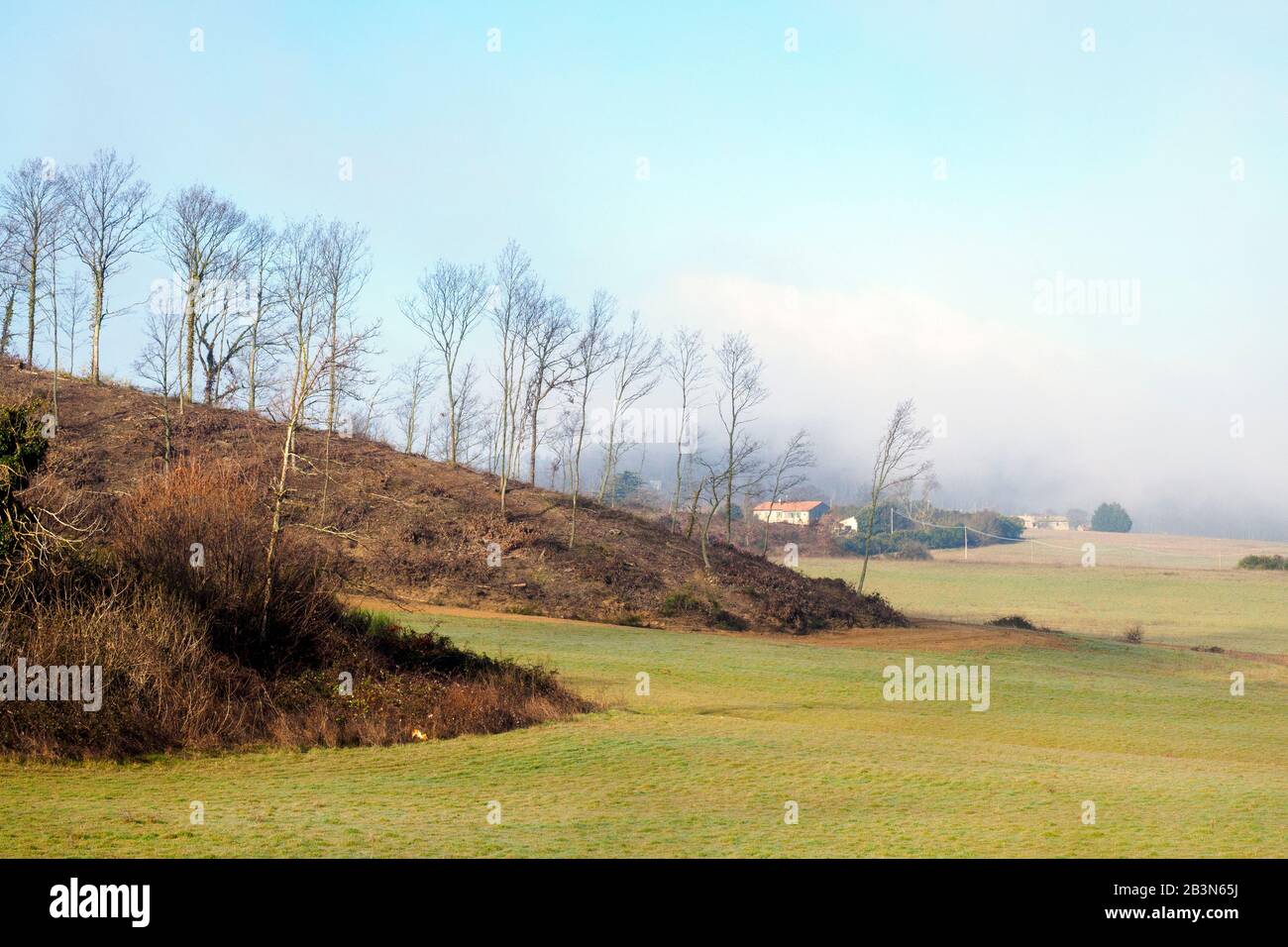 Lansdscape rurale nella regione Umbria - Italia Foto Stock