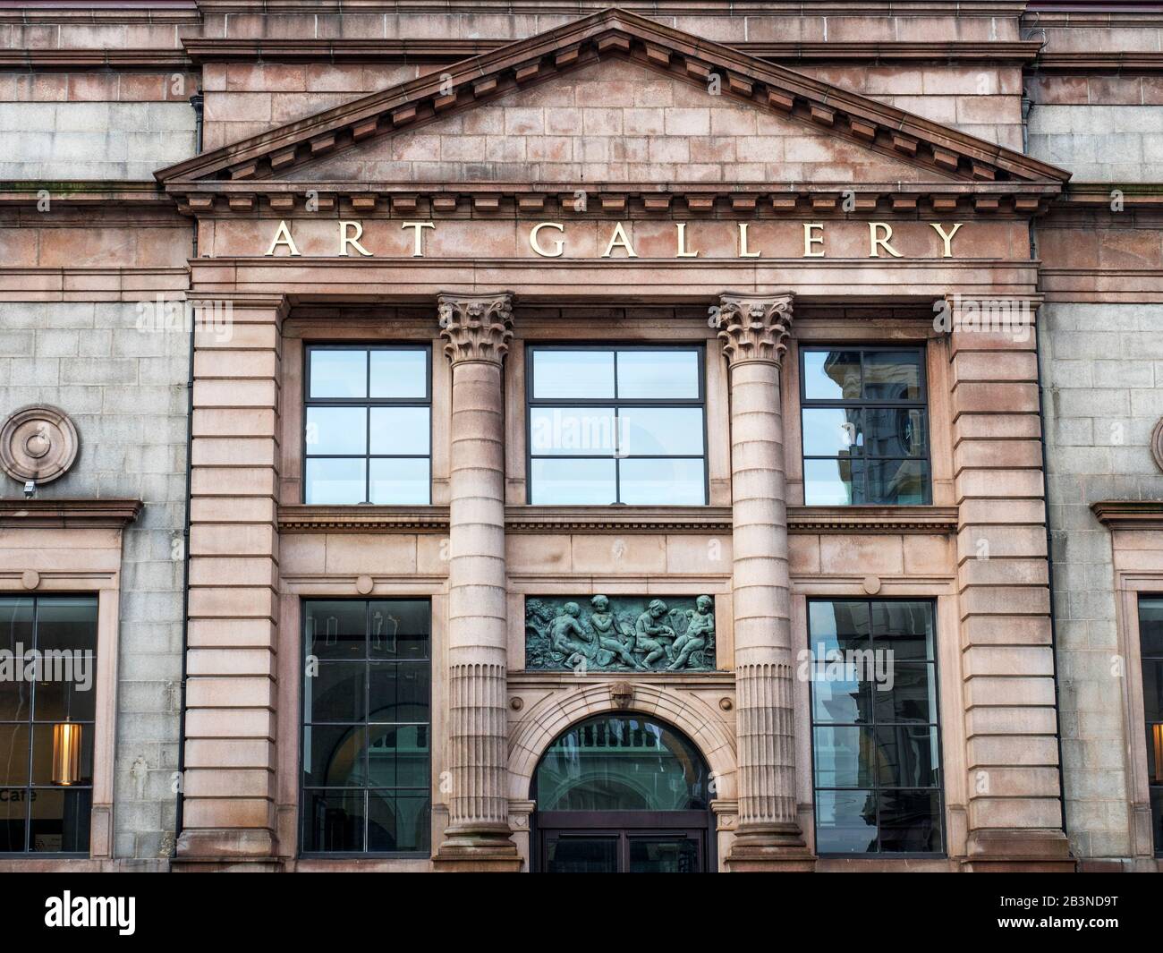 Aberdeen Art Gallery ospitato in un imponente edificio vittoriano su Schoolhill Aberdeen Scotland Foto Stock