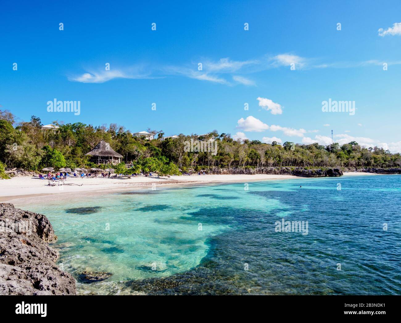 Spiaggia Di Las Caletas, Provincia Di Holguin, Cuba, Indie Occidentali, Caraibi, America Centrale Foto Stock
