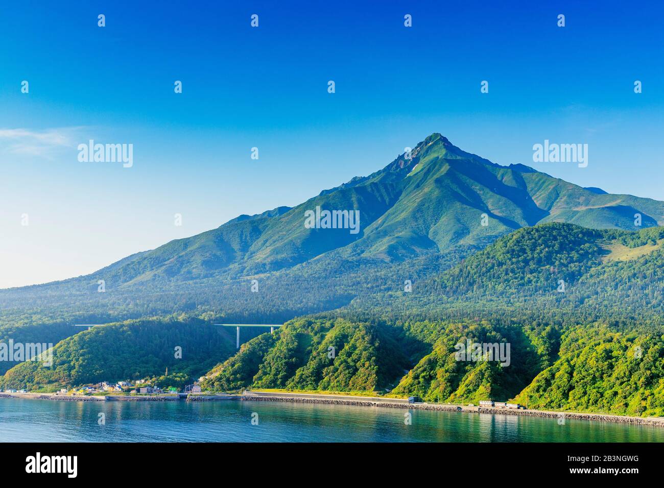 Isola Di Rishiri, Rishiri San (Montagna), Hokkaido, Giappone, Asia Foto Stock