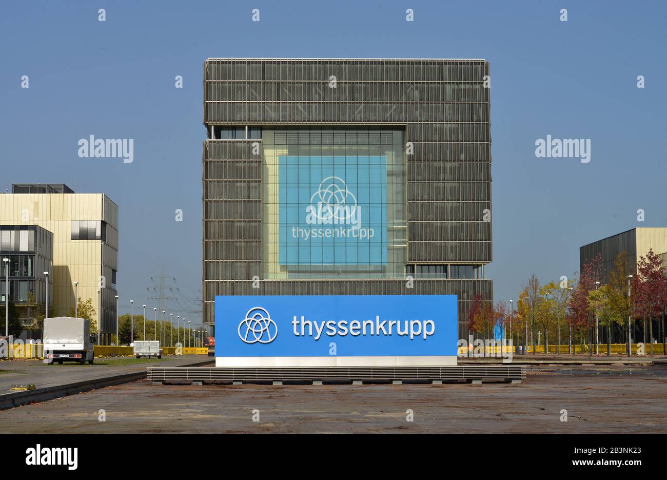 Thyssenkrupp Quartier, ThyssenKrupp Allee, Essen, Nordrhein-Westfalen, Deutschland Foto Stock