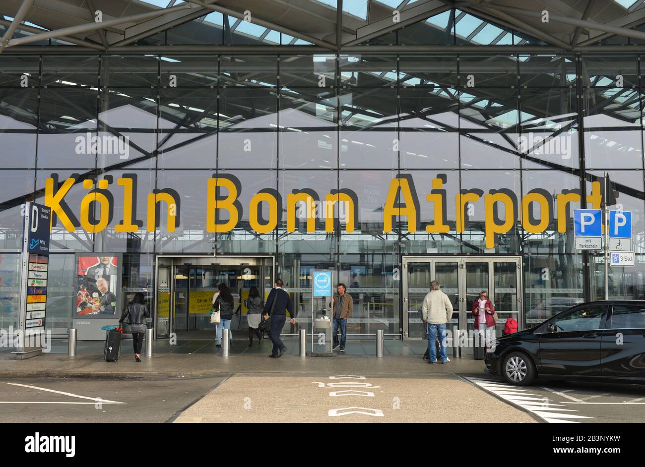 Terminal D, Flughafen Koeln / Bonn, Nordrhein-Westfalen, Germania Foto Stock