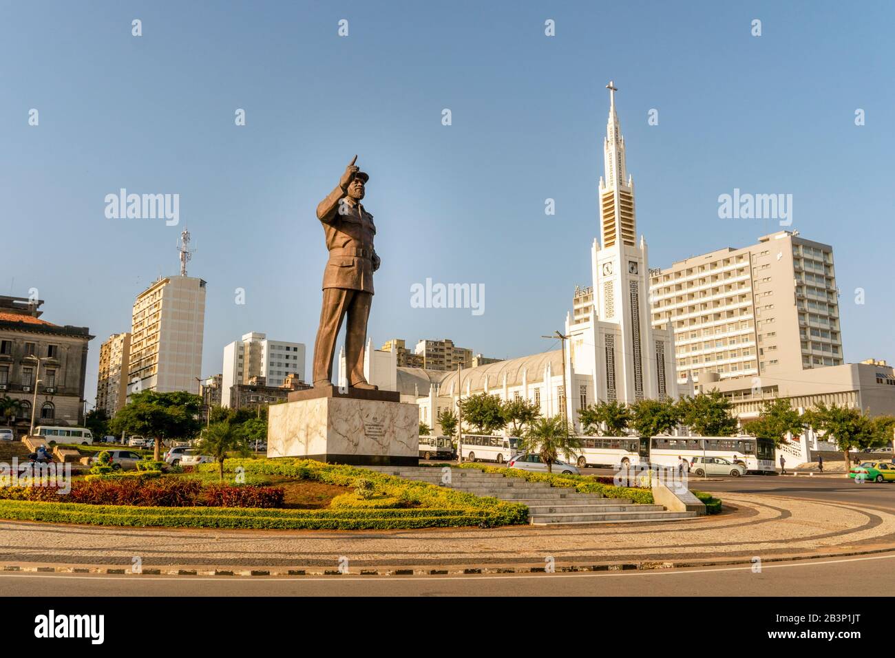 Piazza Indipendenza a Maputo, capitale del Mozambico Foto Stock