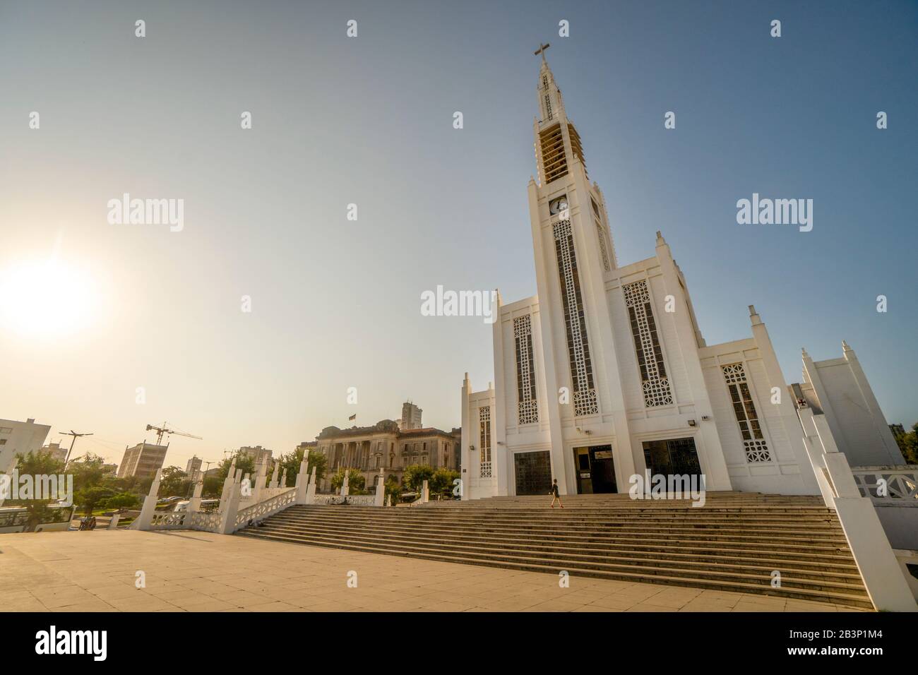 Cattedrale di Maputo su Piazza Indipendenza nel cuore di Maputo, Mozambico Foto Stock