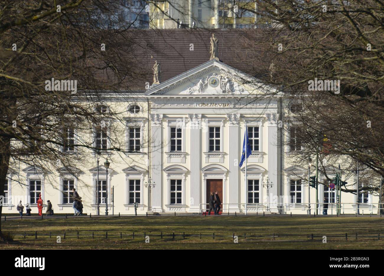 Schloss Bellevue, Tiergarten di Berlino, Deutschland Foto Stock
