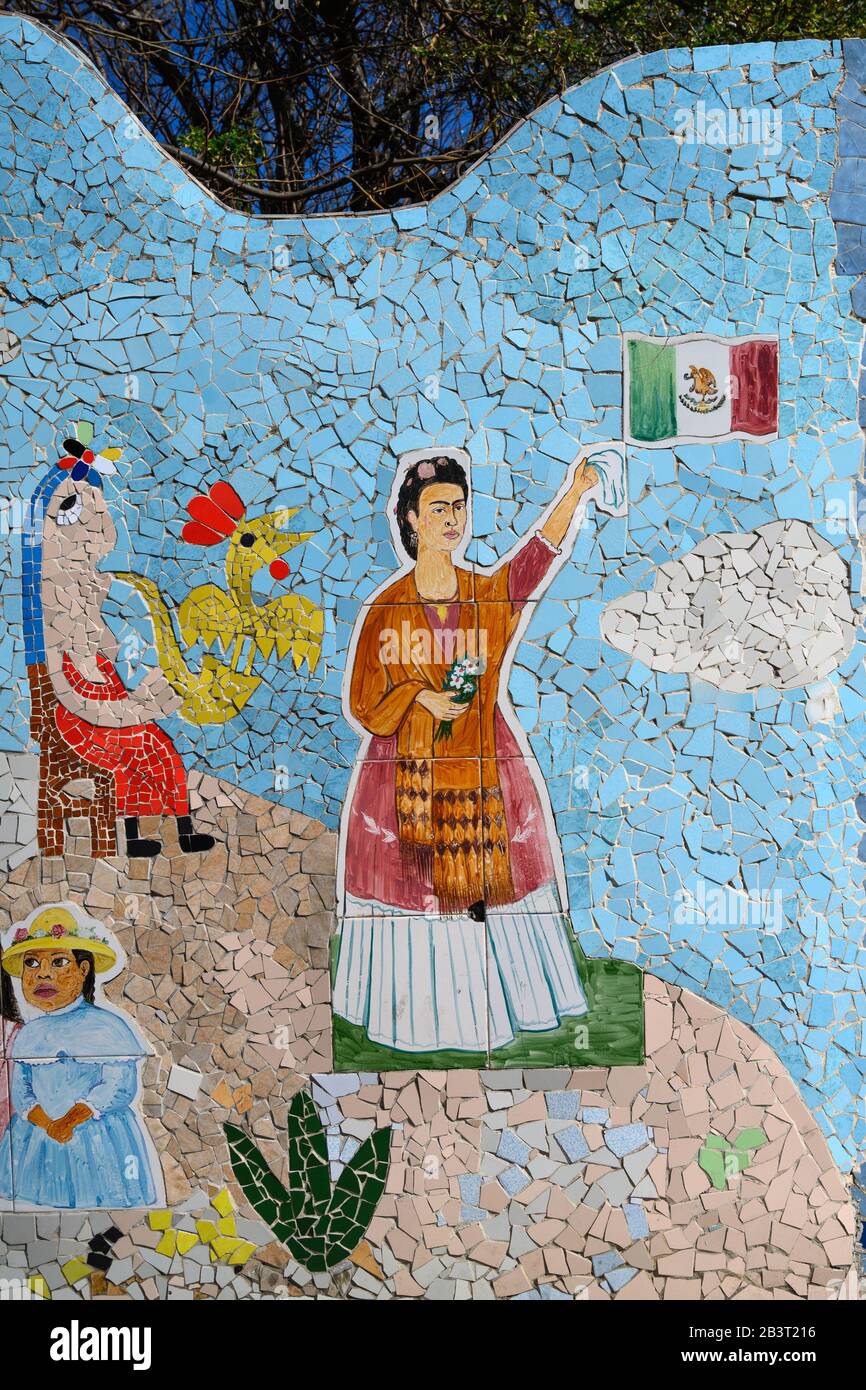 Mosaico Opere D'Arte Di Jose Rodriguez Fuster, Fusterlandia, Jaimanitas, Playa, Havana, Cuba Foto Stock