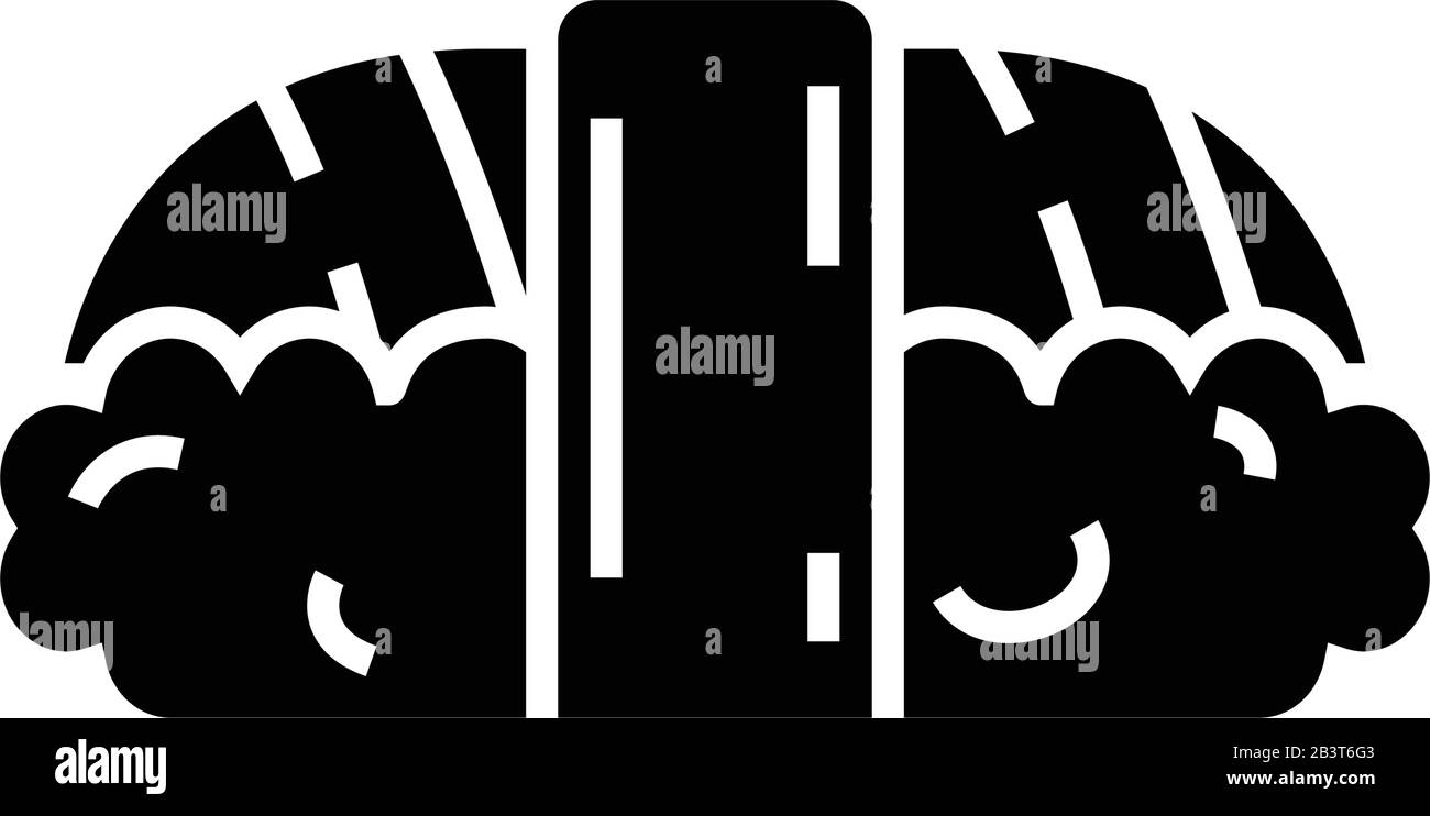 Sushi con pesce nero icona, concetto di illustrazione, vettore piatto simbolo, glifo segno. Illustrazione Vettoriale