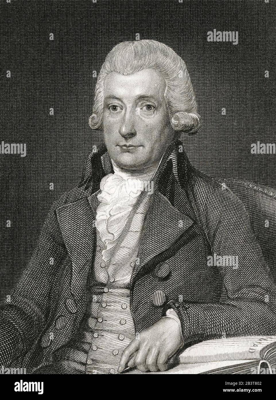 William COWPER (1731-1800) poeta e compositore di inno inglese nel 1792 Foto Stock