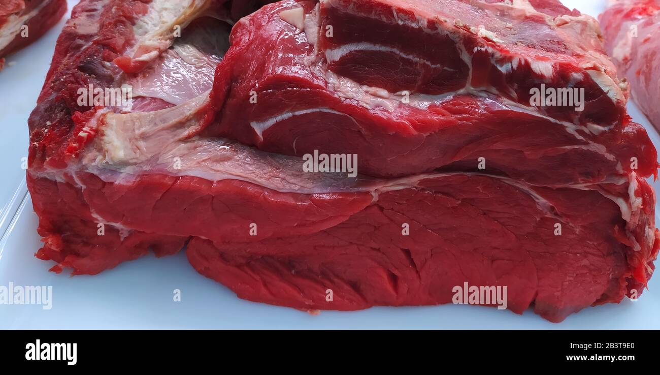 carne rossa, muscolo di vitello Foto stock - Alamy