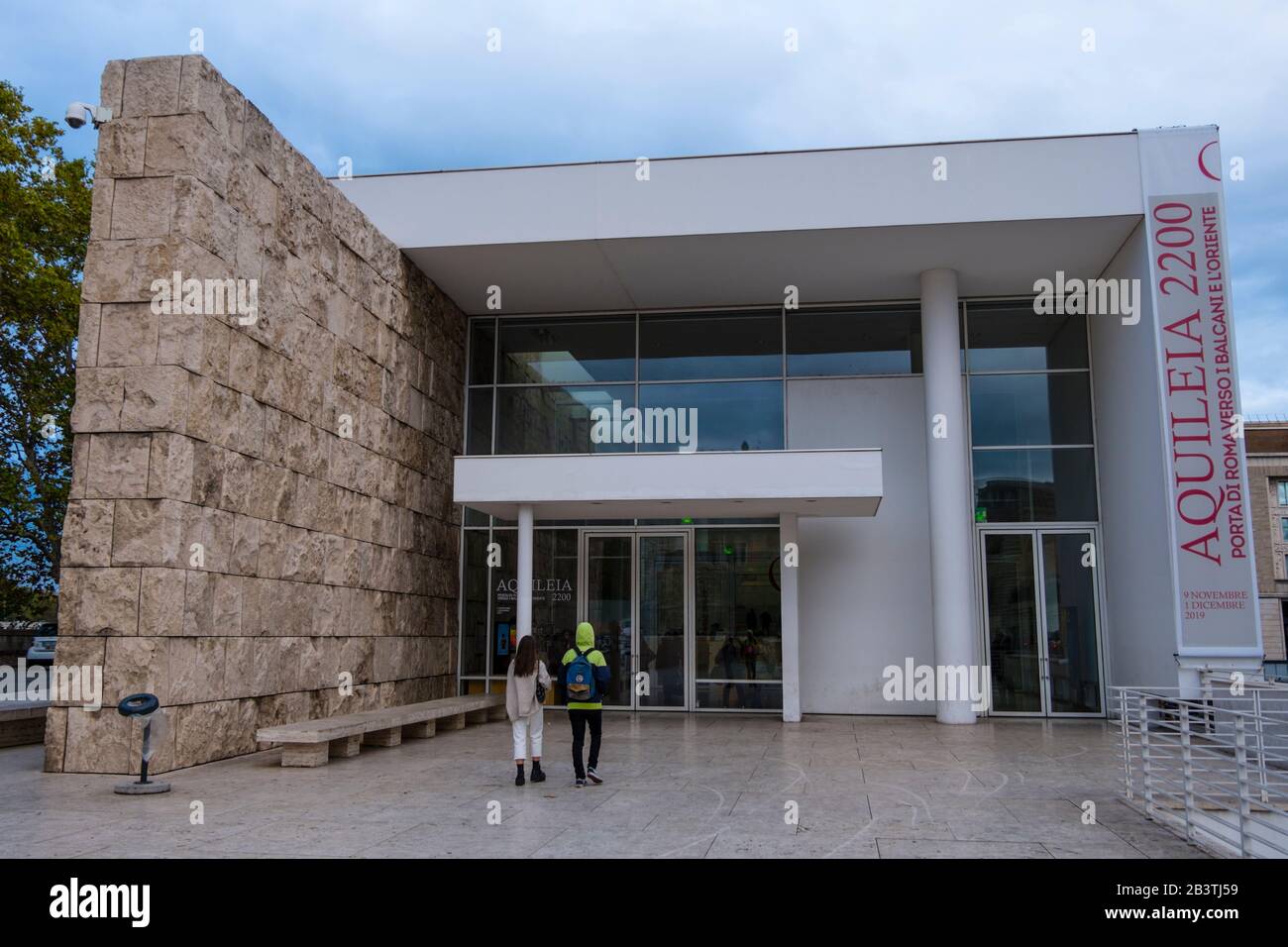 Museo Dell'Ara Pacis, Largo San Rocco, Roma, Italia Foto Stock