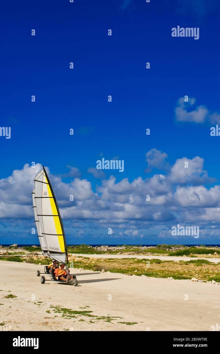 Strandsegeln auf Bonaire, ABC Inseln, Foto Stock