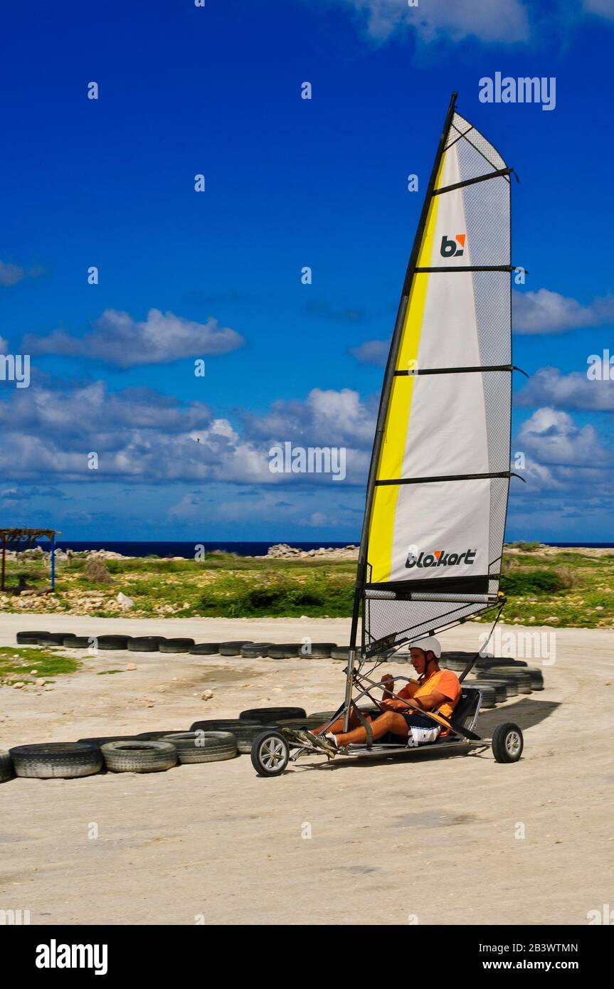 Strandsegeln auf Bonaire, ABC Inseln, Foto Stock