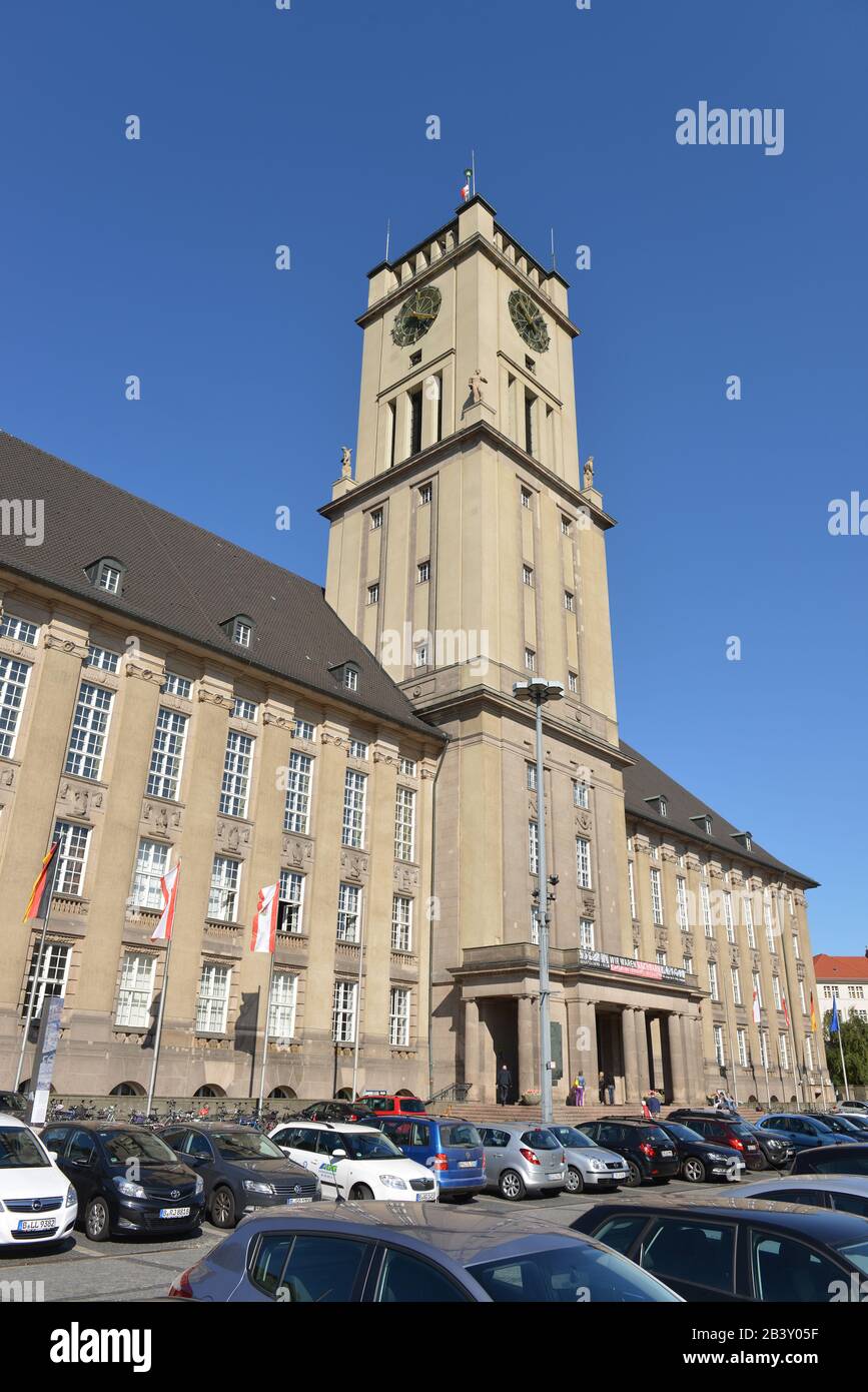 Il Rathaus Schoeneberg, John-F.-Kennedy-Platz, Schoeneberg, Berlino, Deutschland / Schöneberg Foto Stock