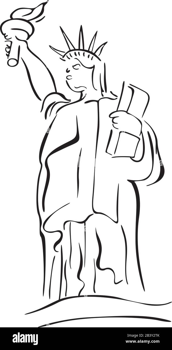 Statua della Libertà Illustrazione Vettoriale